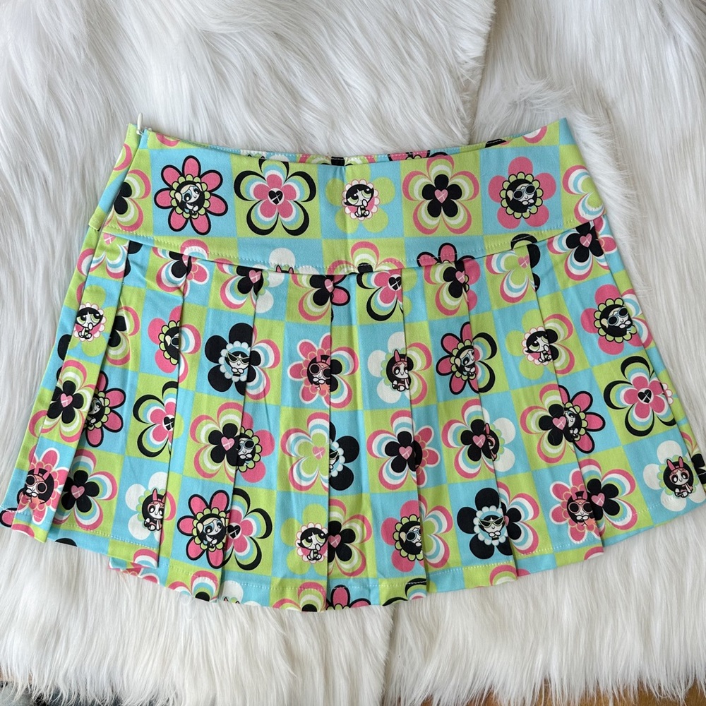 Powerpuff Girls pleated mini skirt, brand new